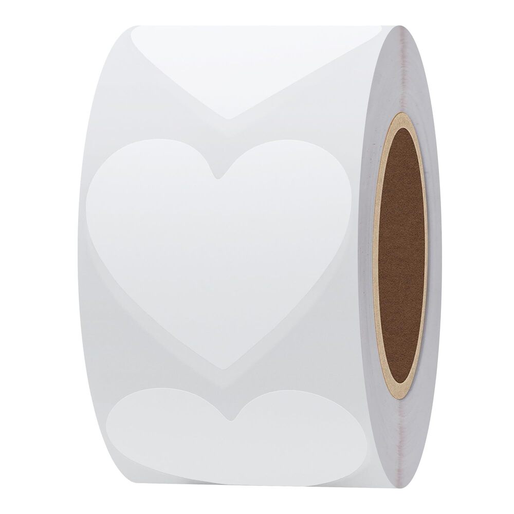 2541 500pcs Heart Shaped Stickers 1.5 inch Labels for Party Decorations